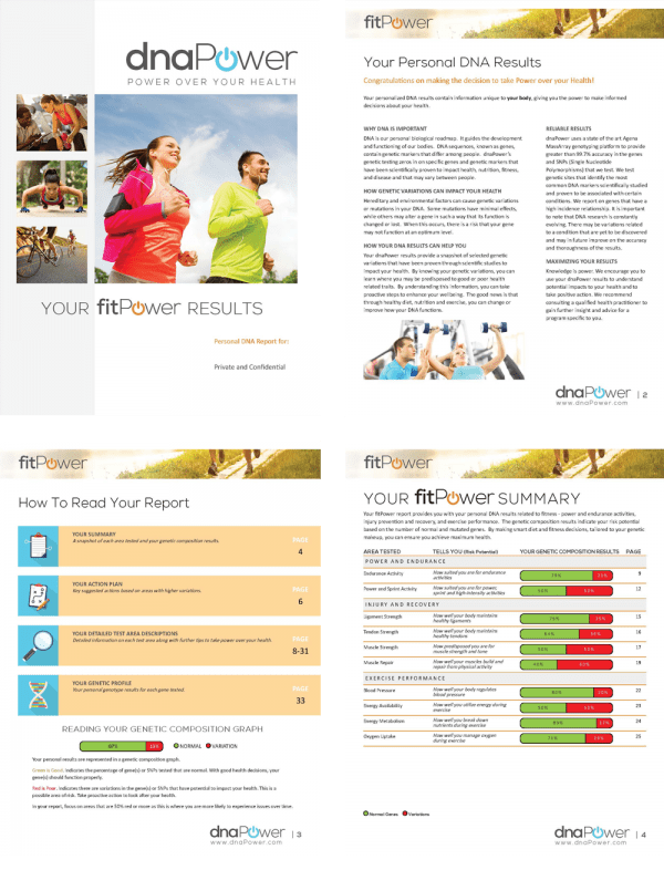 workout plans based on dna fitness testing